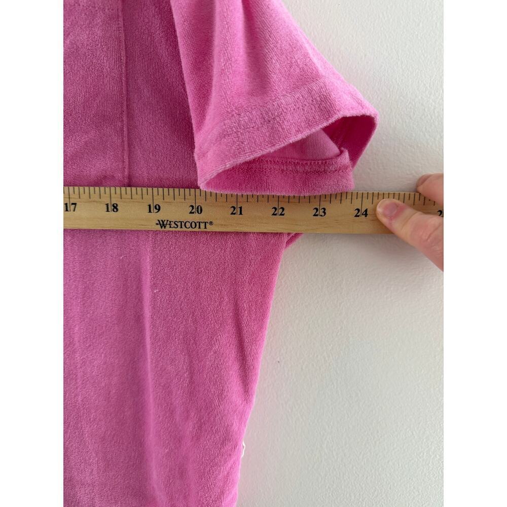 Anthropologie Araminta James Swim Womens Pink Terry Shirt Set Coverup Large - Picture 9 of 15